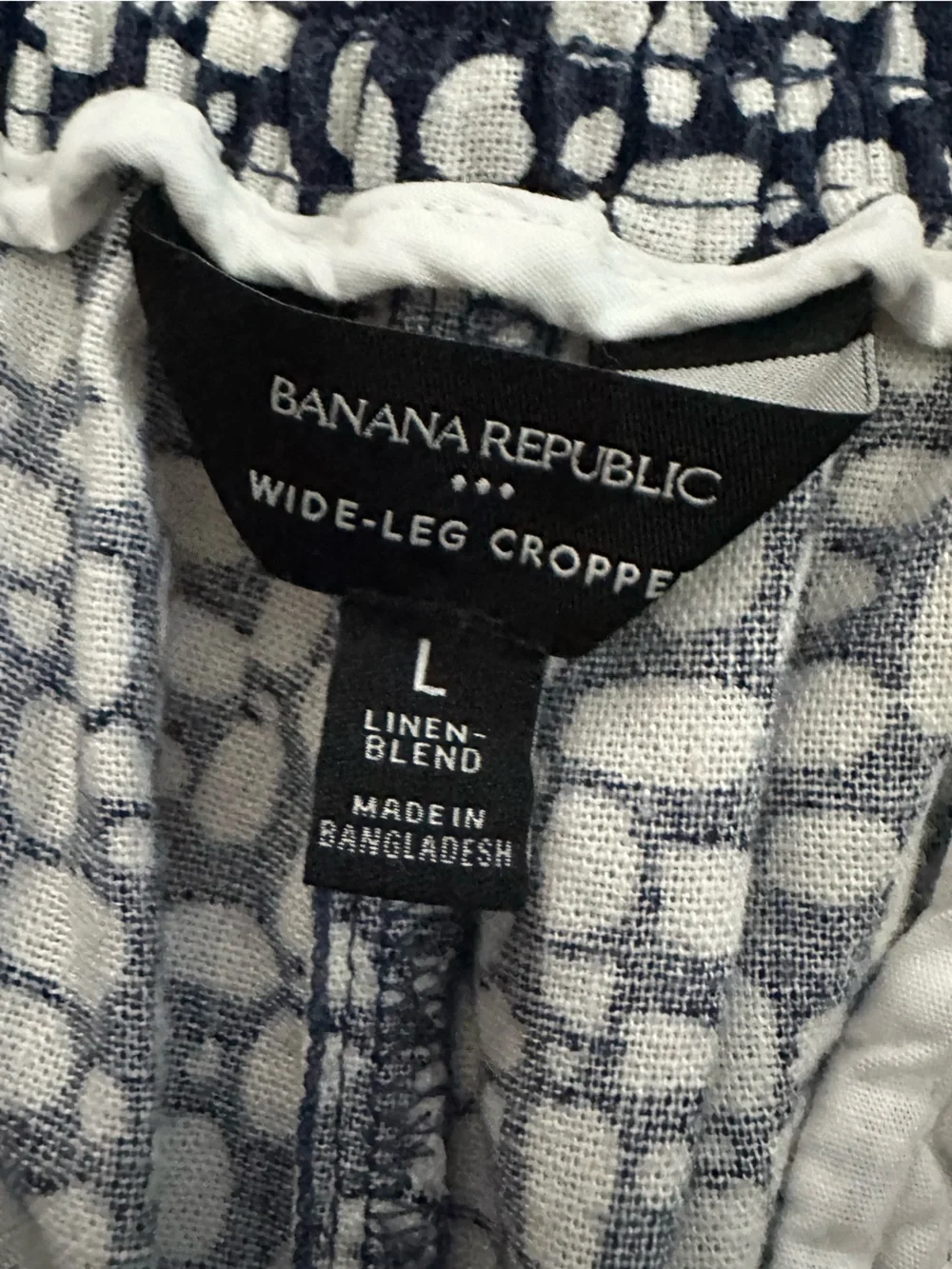 Banana Republic Linen Button Up Anyday Wide Leg Crop Matching Set